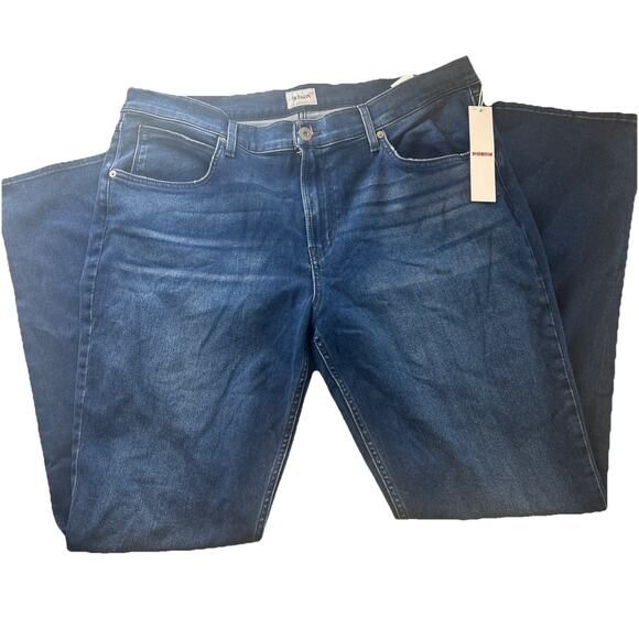 NEW Hudson Blake Slim Straight Jeans Men's 38 Deep Blue Wash